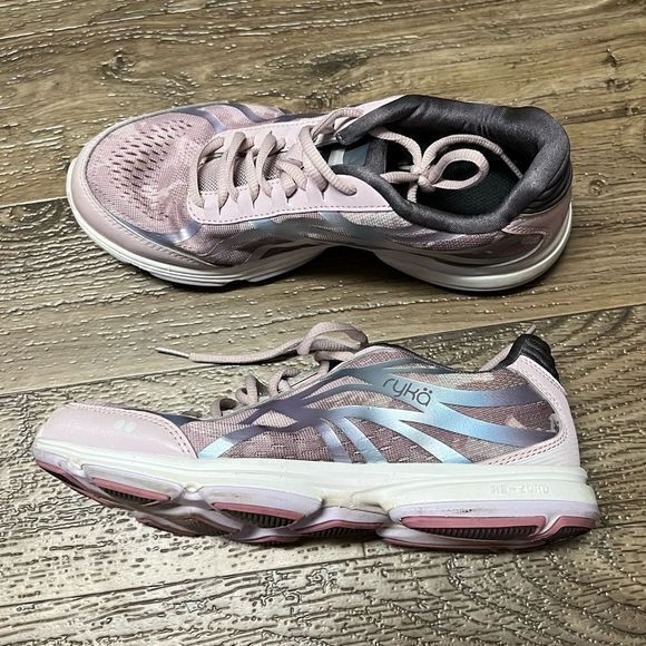 Ryka Devotion Plus 3 Walking Shoe Breathable Iridescent Overlay Violet Ice 8M - Picture 6 of 9